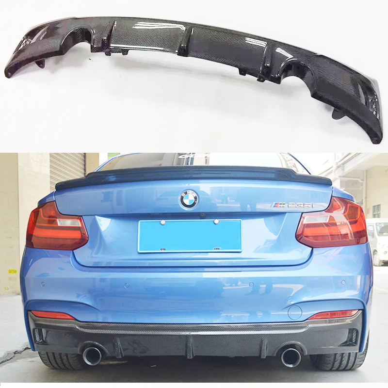 Задний бампер из углеродного волокна диффузор для BMW 2 серии M235i M240i F22 M Sport Coupe