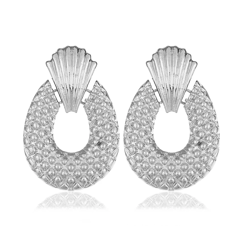 WNGMNGL NEW Fashion Women Metal Statement Earrings Big Hyperbole Pineapple For Vintage Jewelry Gift Accessories | Украшения и