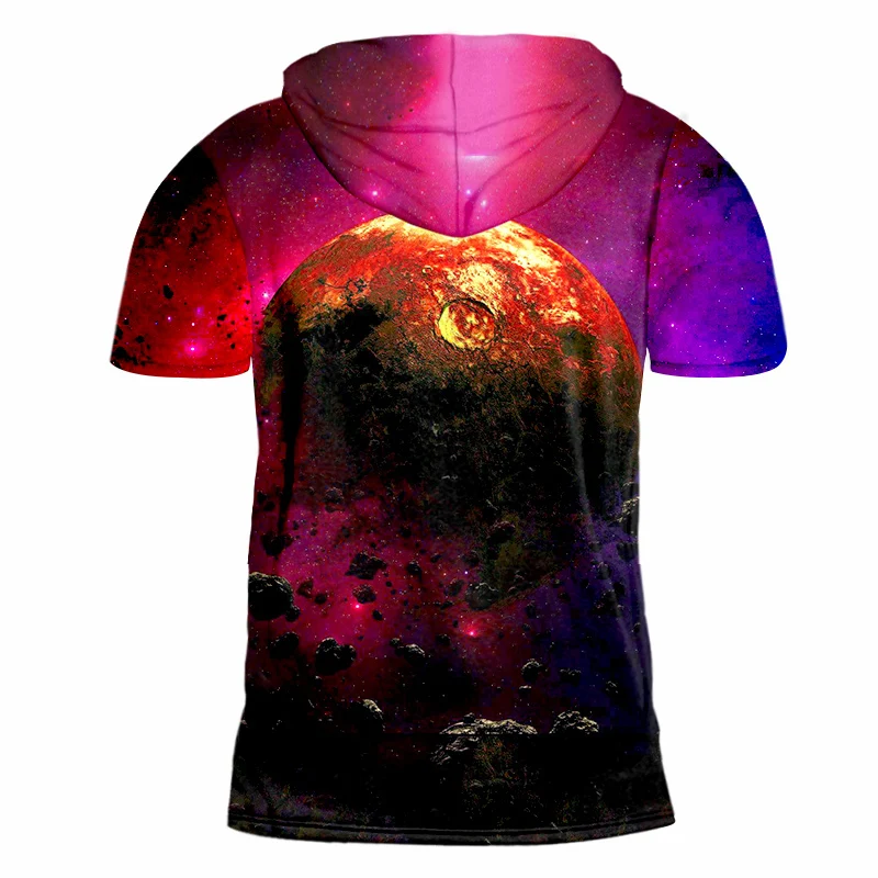 Футболка OGKB с капюшоном для мужчин и женщин модная тенниска 3D принтом