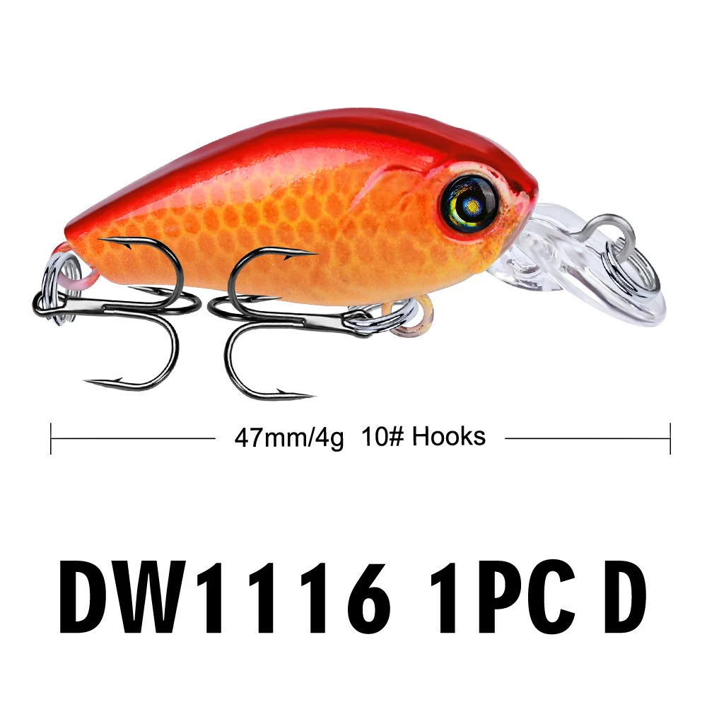 4 г 47 мм приманки для ловли окуня кренкбейт снасть плавающая приманка воблеры