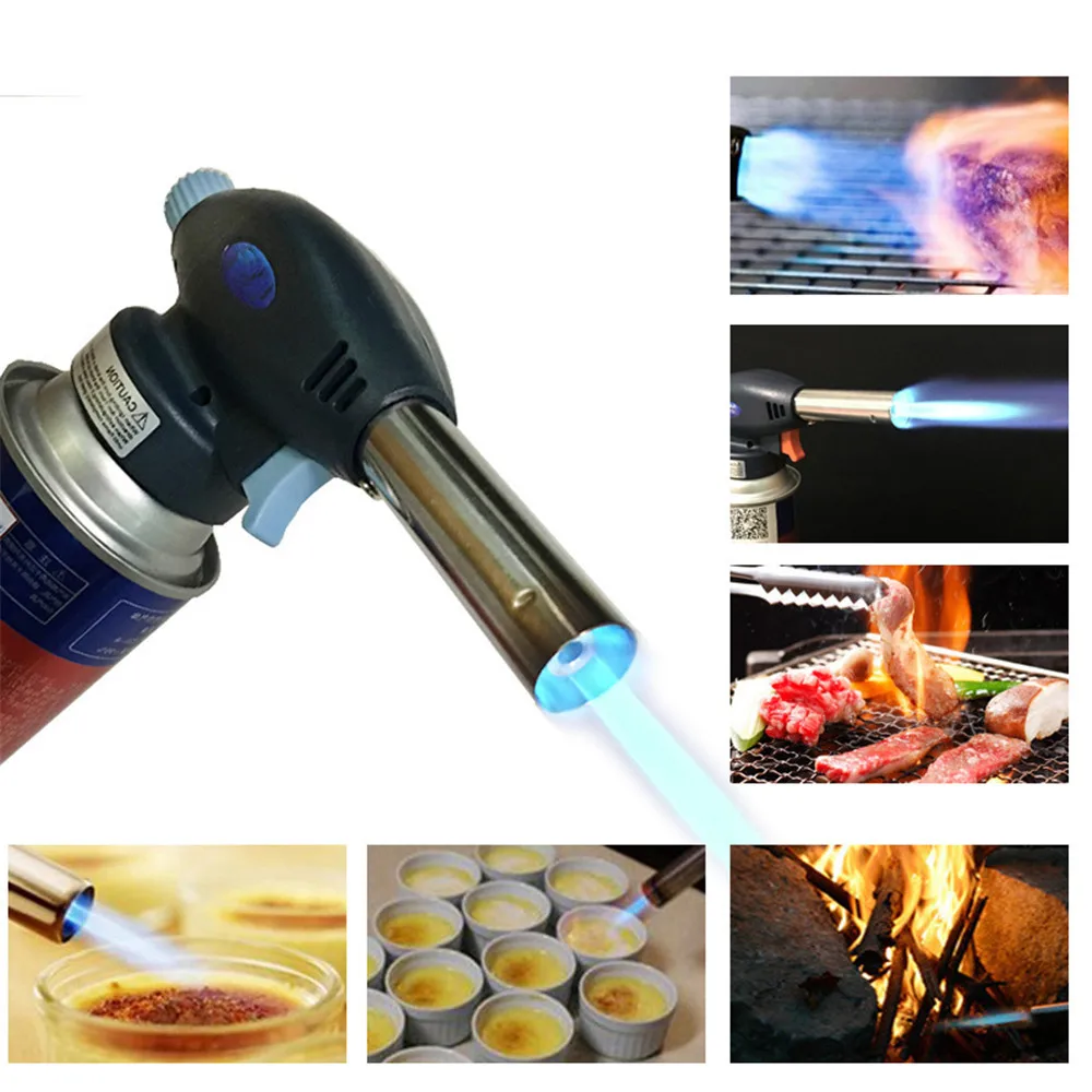 Camping Equipment Cassette spray gun igniter baking flamethrow torch flame home spray gun blowtorch gun ignition artifact