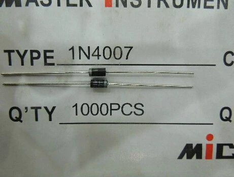Выпрямительный диод 1N4007 100 1A 4007 V DO 41 1000 шт.|diode 1000v|diode 1adiode 1n4007 |