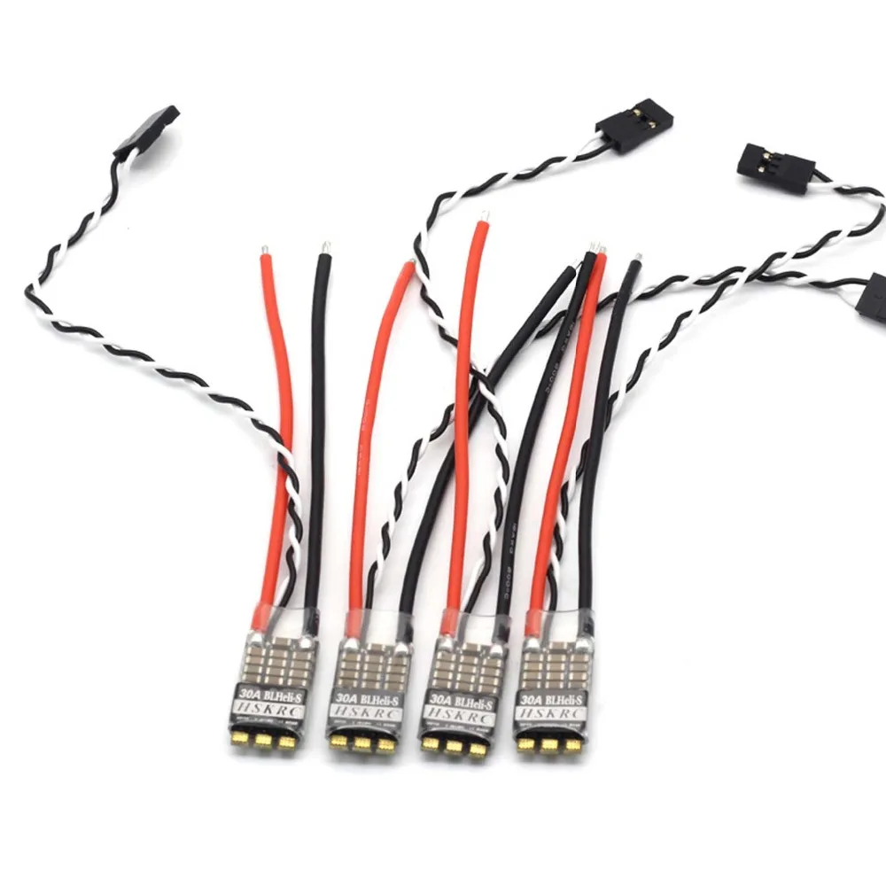 4 шт. бесщеточный контроллер скорости 30A BLHeli-S ESC 2-4S Oneshot125 Multishot DShot150/300/600 для