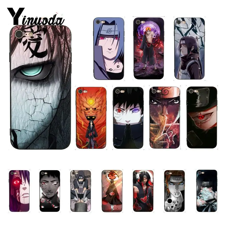 Чехол Yinuoda Naruto Itachi Uchiha для iPhone 6S 6plus 7 7plus 8 8Plus X Xs MAX 5 5S XR Fundas Capa | Мобильные телефоны и