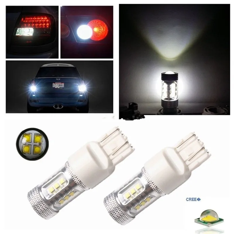 2xSuper Bright T20 7443A CANBUS LED SIDELIGHT 580 7443 CreeC 80W BULBS 1000lms For VAUXHALL CORSA D ASTRA GTC INSIGNIA Acura TSX
