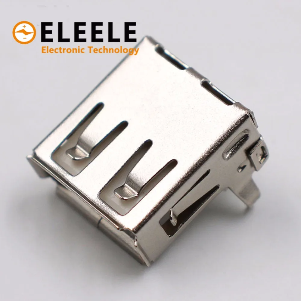 2 шт. USB 0 4Pin A Тип гнездо разъем фута 90 градусов передача данных Зарядка адаптер PCB