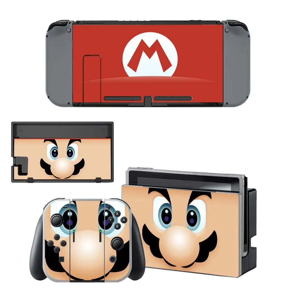 Супер наклейки с изображением Марио дженд переключатель кожи наклейка nintendo переключатель Скины Наклейка для консоли nintendo переключатель Joy-con контроллер док-станция - Цвет: YSNS0356