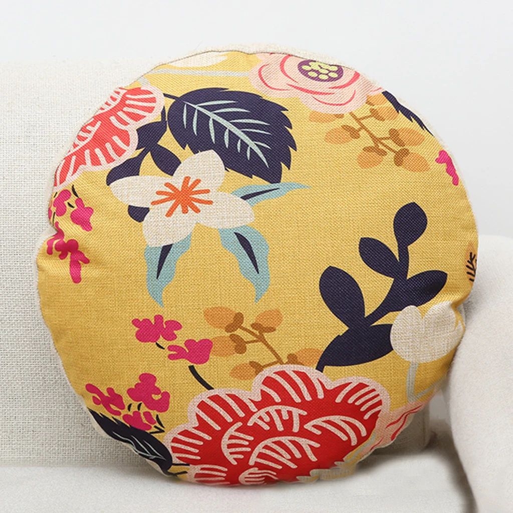 Цветочная китайская круглая подушка для сиденья креативная супер мягкая