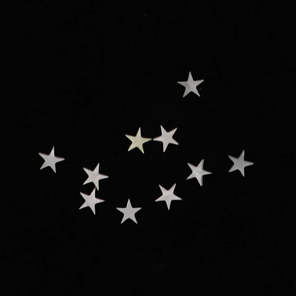 10Pcs/set Acoustic Guitars Fretboard Fingerboard Dots Inlay Markers White Pearl Shell Star Shape Guitar Accessories Parts | Спорт и