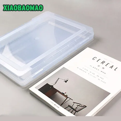 Новейший! A4 коробка для хранения файлов прозрачный пластиковый чехол документов