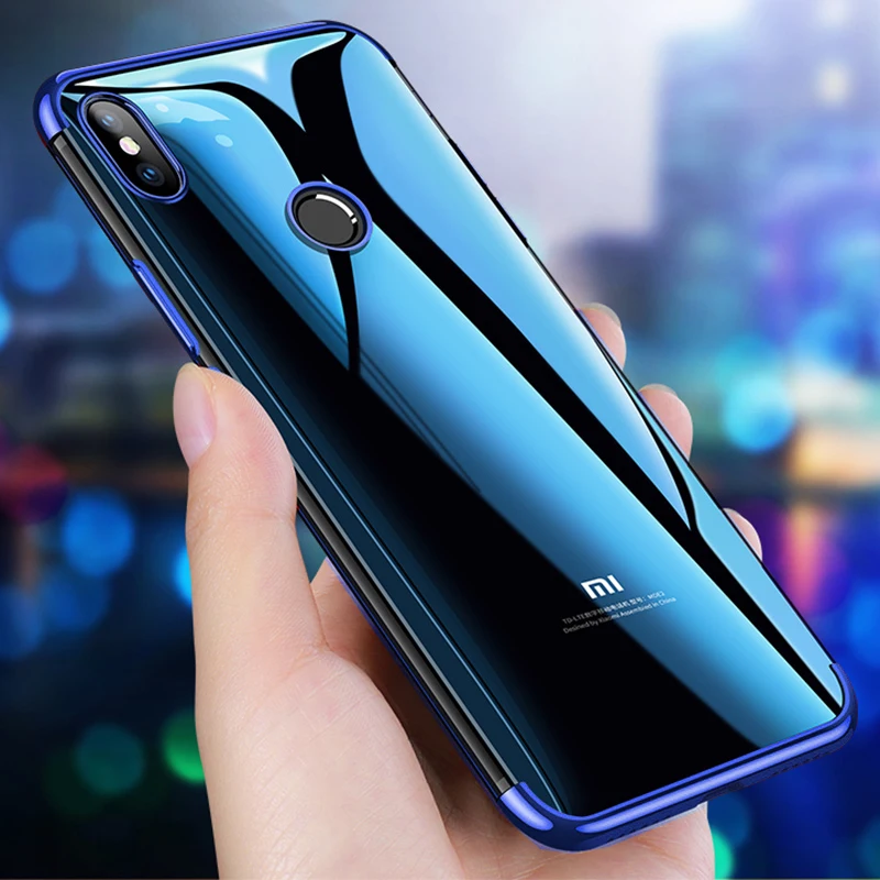Ультратонкий Мягкий ТПУ чехол для Xiaomi Mi 9 SE Honor 8 Lite A1 A2 RedMi S2 Note 7 Pro 5 Plus 6A 5A премьер Глобальный силиконовый чехол с металлическим эффектом