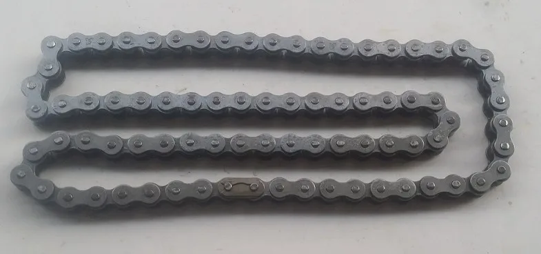 

80 links 428 chain, 428 sprocket used