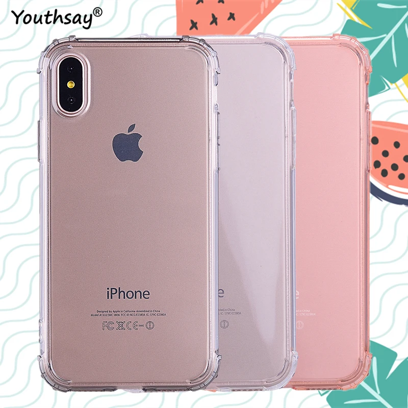 sFor iPhone XS Max Case Cover Soft Silicone Anti-knock TPU Coque Phone For Fundas |