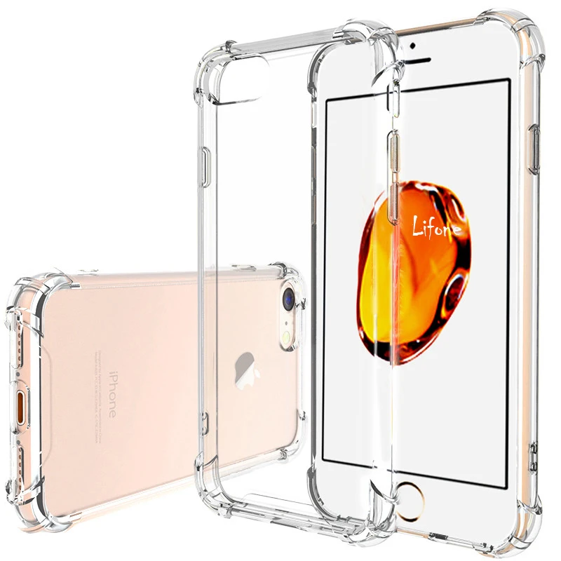 Ударопрочный Мягкий силиконовый чехол Kerzzil для iPhone X XR XS Max прозрачные мягкие