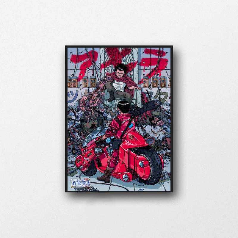 Akira постер японское аниме холст Художественная печать настенные картины для