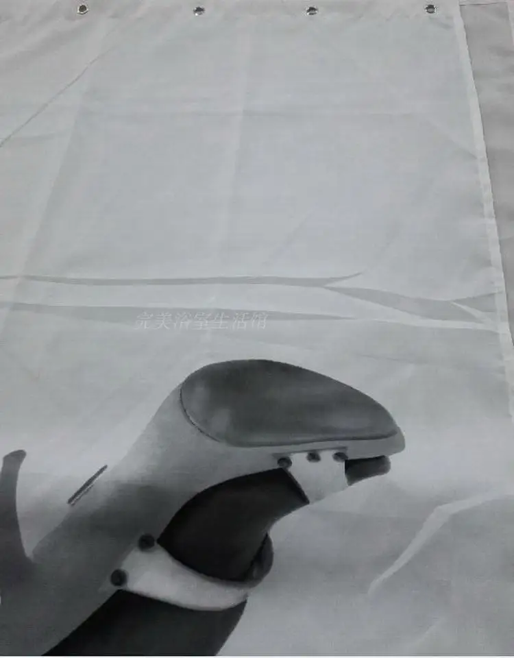 Сексуальные женские занавески для душа черно белые водонепроницаемые из