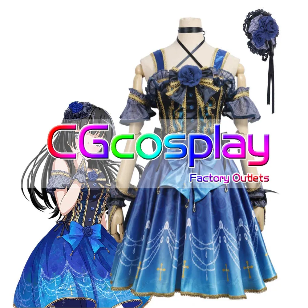 CGCOS Экспресс BanG Dream! Roselia 4th один единство Ринко Shirokane форма аниме игры Косплэй
