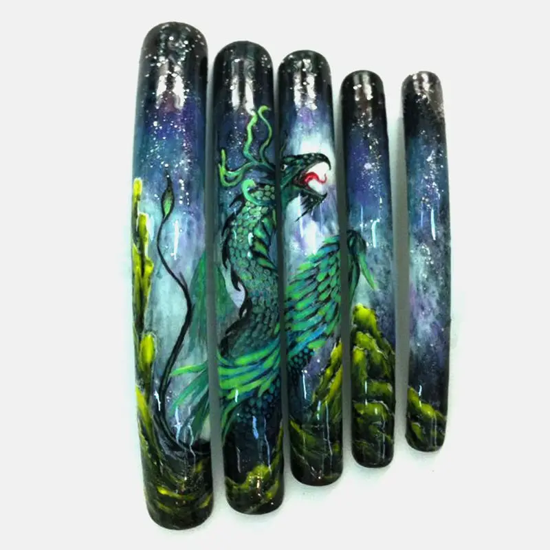 Круглые сверхдлинные салонные накладные ногти 50 шт. для 3D акриловых искусств 3