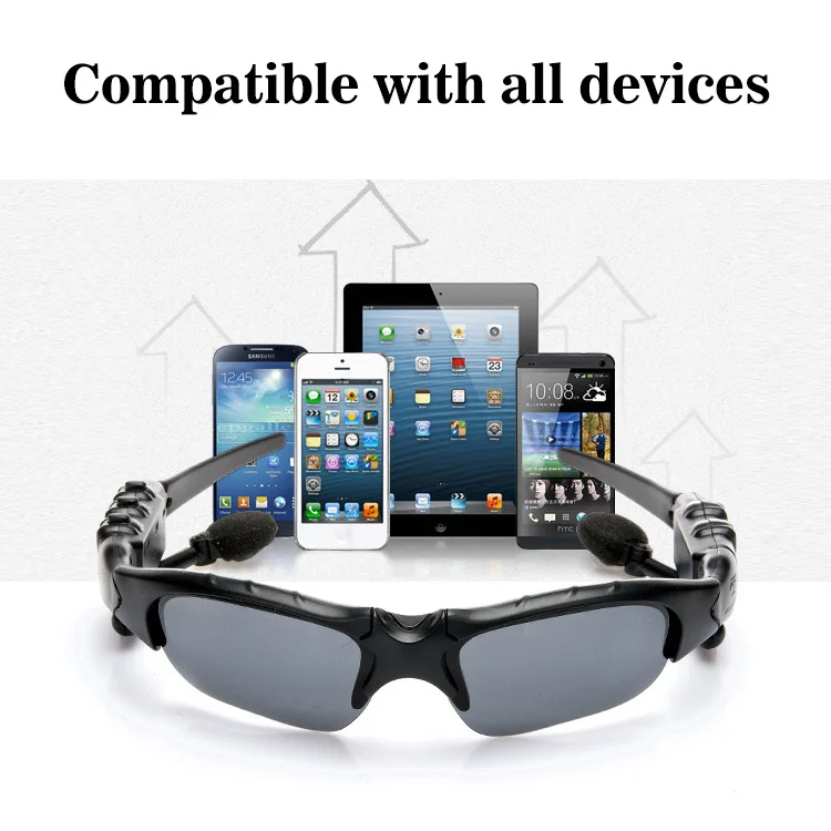 Умные очки, Bluetooth наушники, солнцезащитные очки, анти-УФ, для вождения, портативная гарнитура, MP3 плеер, музыка, громкая связь, звонок, телефон, наушники