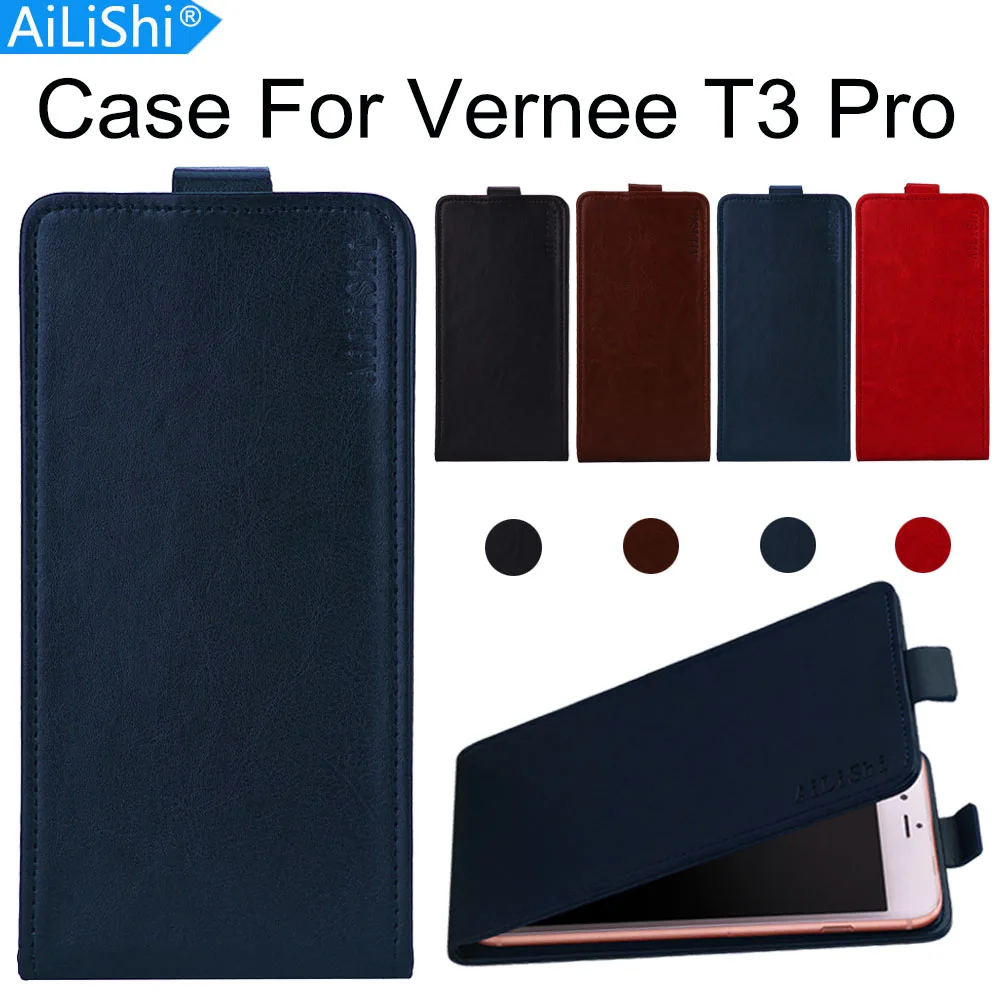 Чехол AiLiShi для Vernee T3 Pro роскошный откидной с крышкой и из искусственной кожи