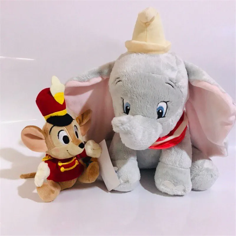 1set/lot 18-35cm plush elephant Timothy mouse doll Holiday gifts Children's toys - Color: Multicolor