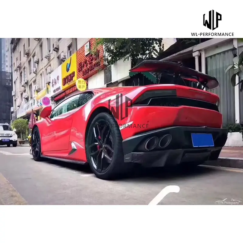 Передний сплиттер LP610 из углеродного волокна боковые вентиляционные отверстия