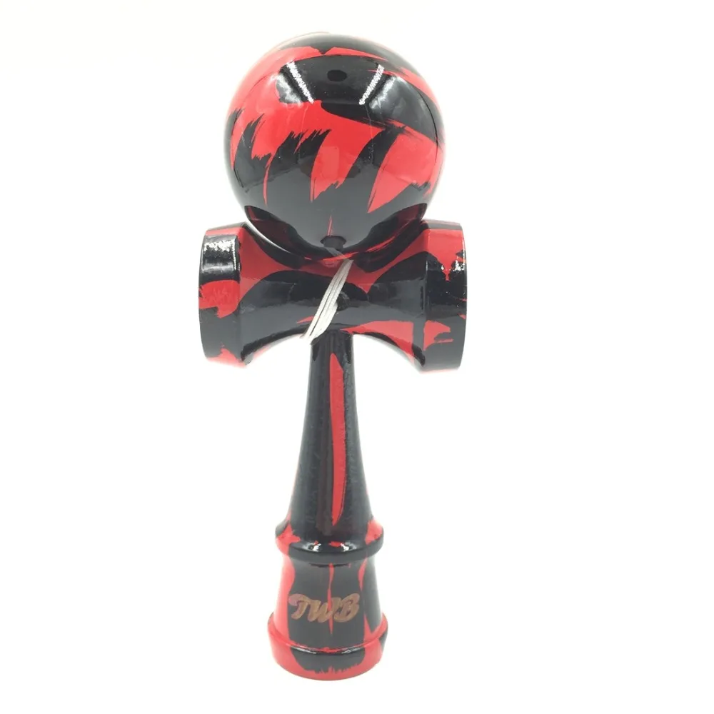 TWB мраморная краска Профессиональный kendama игра дерево с бесплатными сумками