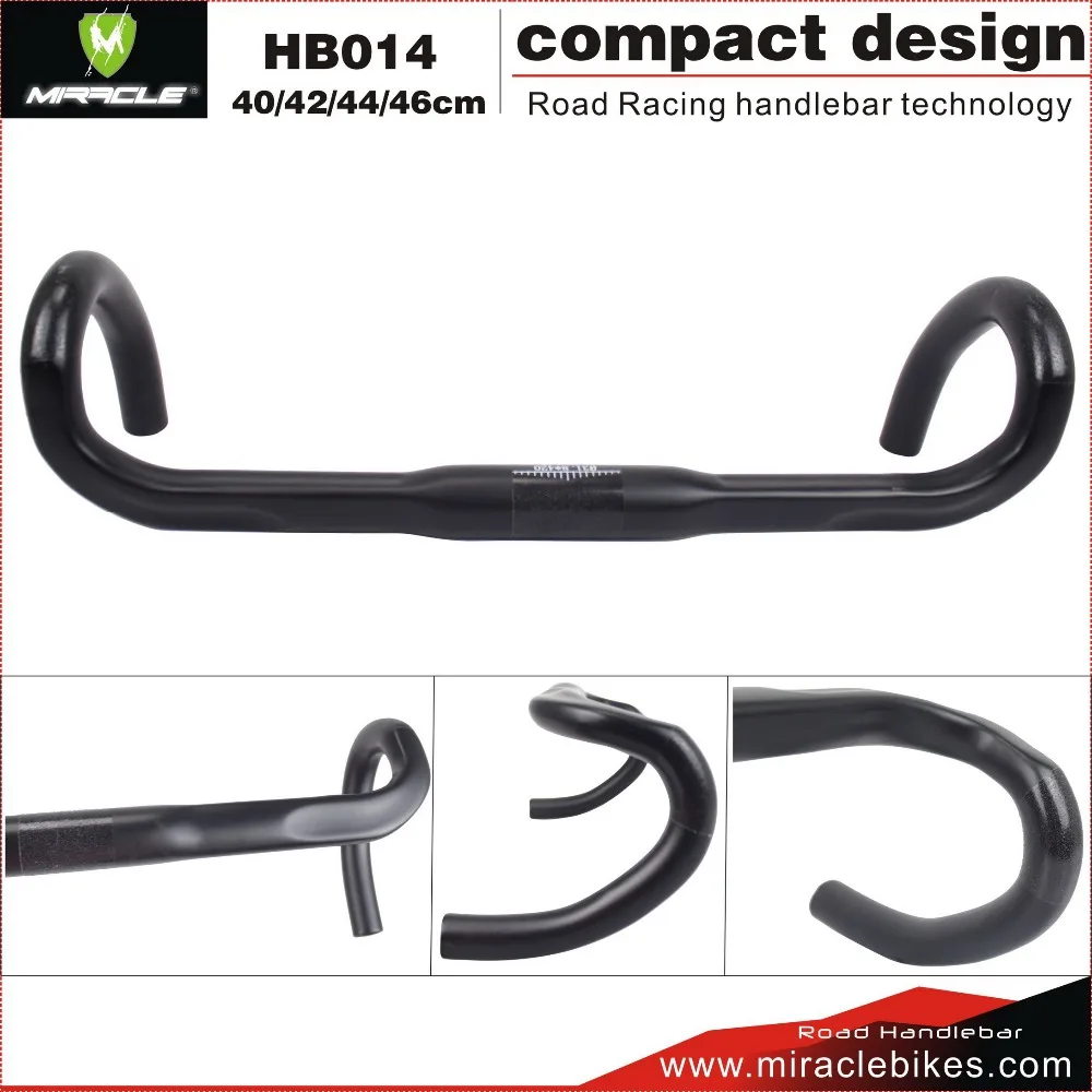 MIRACLE Official Store карбоновый компактный руль дорожный 31 8 мм x 400/420/440/460 мм|compact handlebar|carbon