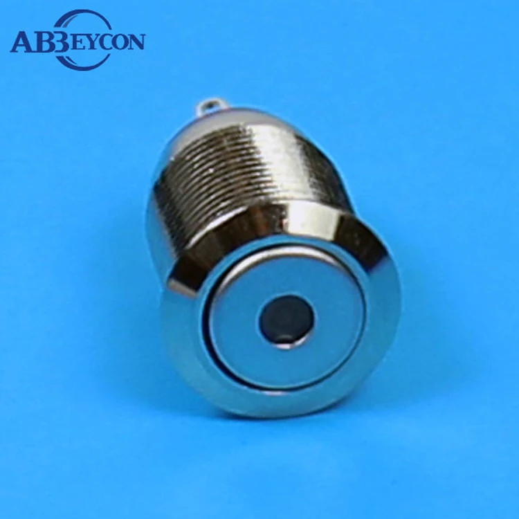 12mm Flat Front Head Momentary Dot Lamp Waterproof Light Led Push Button Switch Metal Shell IP65 4 Pin Terminal | Обустройство дома