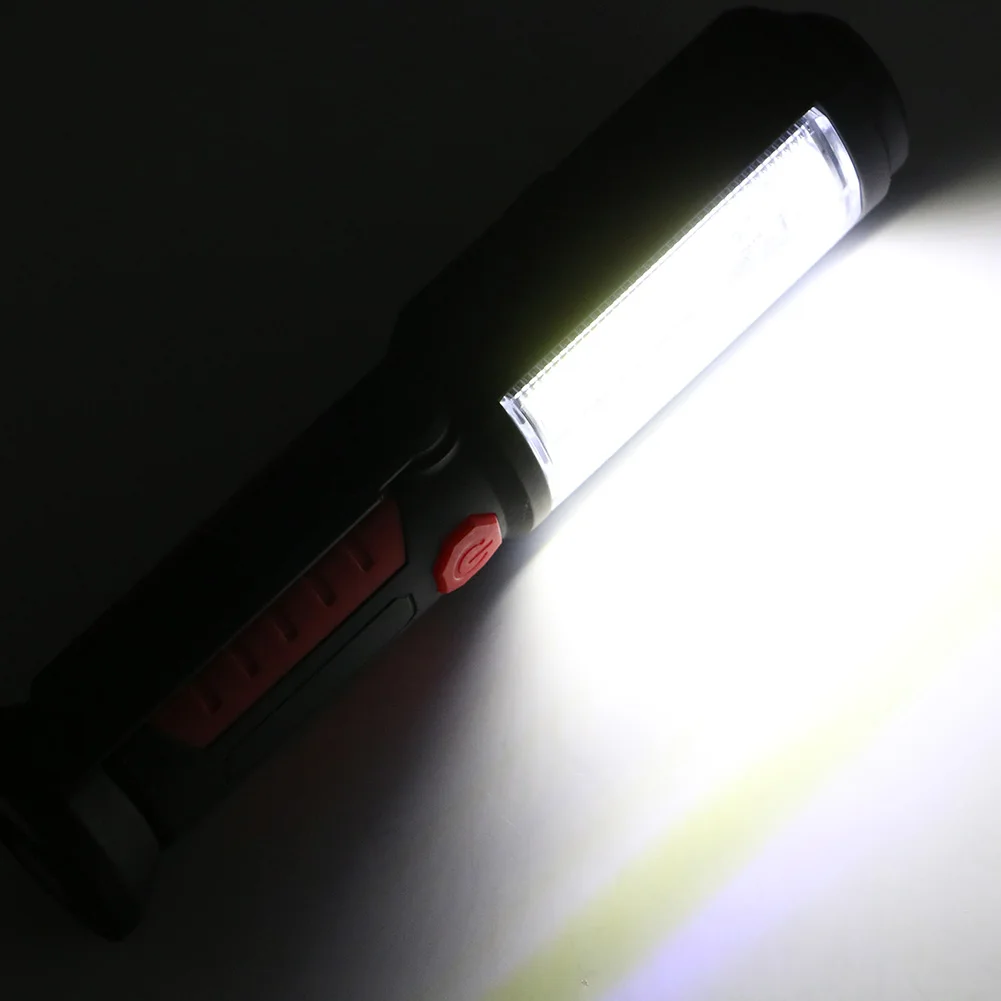 Переносная вспысветильник фонарик COB светодиодный рабочий свет магнитный фонарь