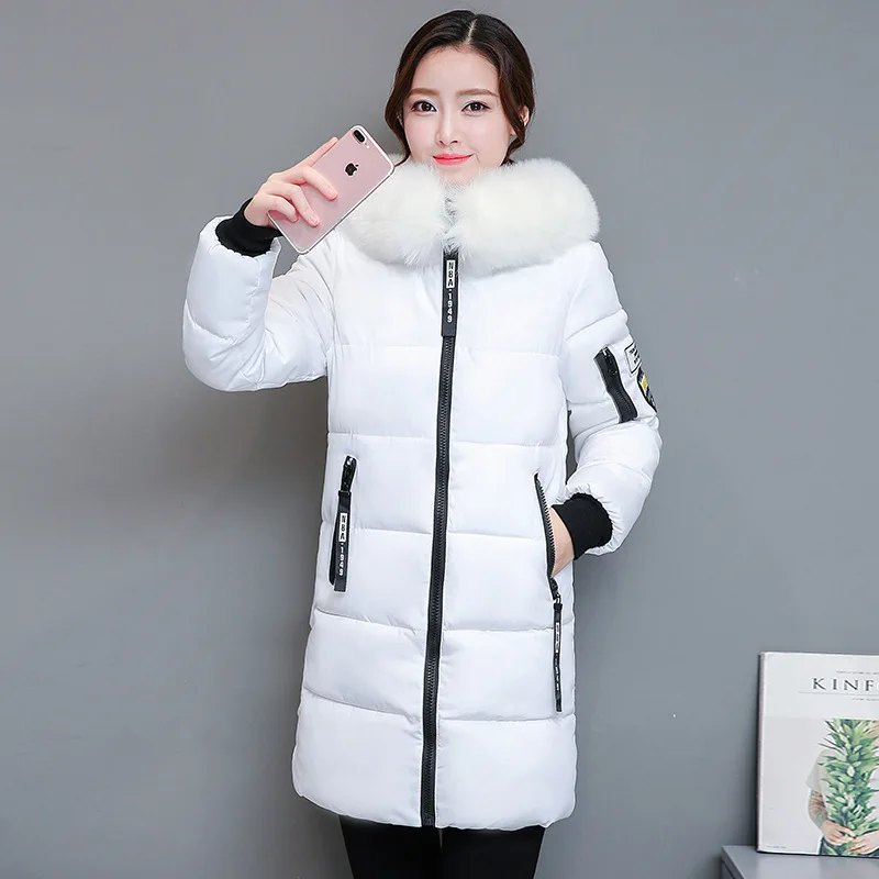 

2019 Promotion Polyester Zipper Season Long Fund Cotton-padded Clothes New Korean Winter Self-cultivation Suit-dress Thickening