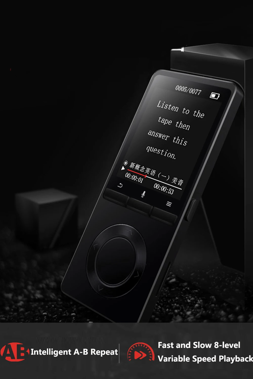 MP4 плеер с динамиком металлический hifi MP3 музыкальный плеер Поддержка FM радио Электронная книга Портативный hi fi плеер Поддержка usb, мини sd карта