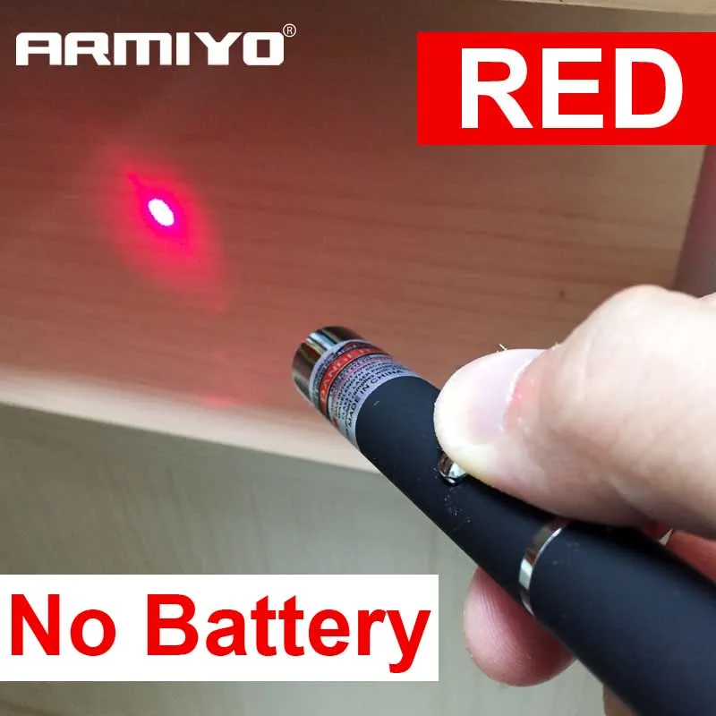 Armiyo 5 мВт 405 нм сине-фиолетовая точечная лазерная ручка мощная указка ведущая дистанционная охотничья учебная указка - Цвет: Red