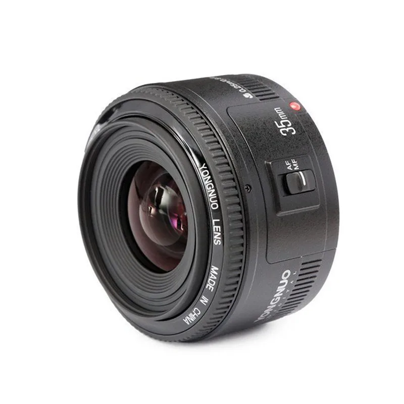 YONGNUO YN35mm 35 мм F2 EF Объектив 1:2 AF/MF широкоугольный с большой апертурой фиксированный/Прайм Автофокус Объектив для Canon EF крепление камеры EOS