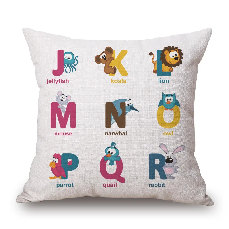 С принтом английского алфавита Чехлы без сердечника изготовленный на заказ из