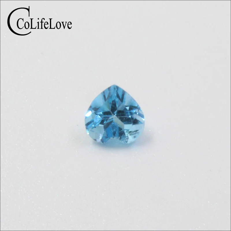 5 мм 100% натуральный сердечный вырез топаз незакрепленный драгоценный камень для