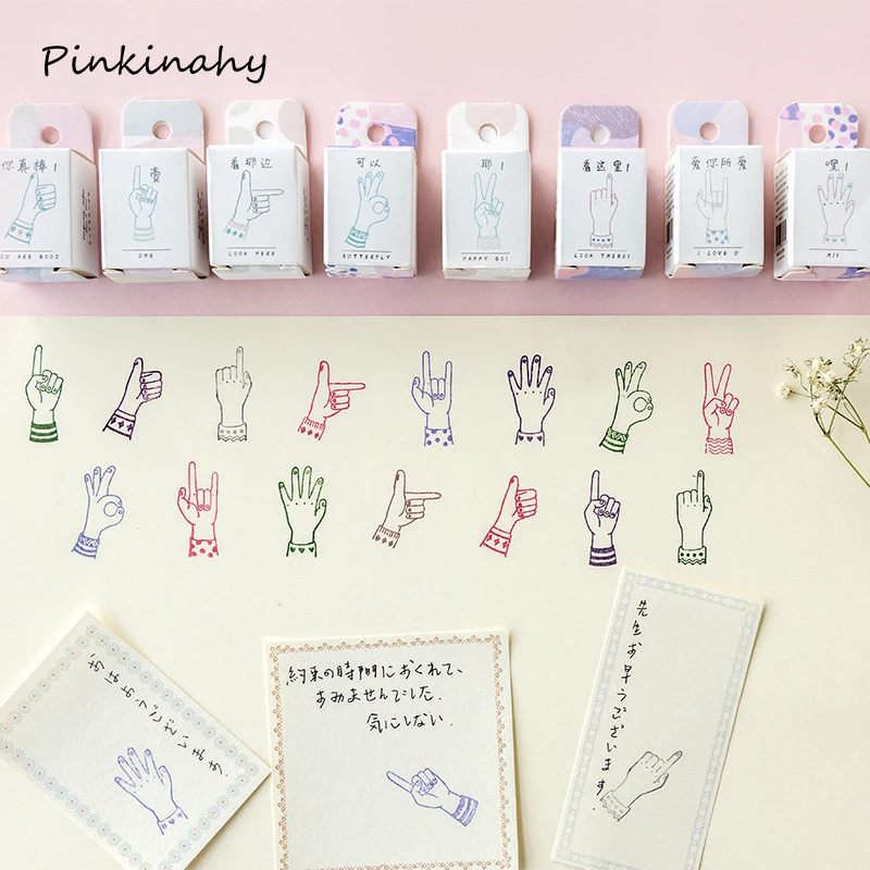 Винтажные жесты ок да украшения Штампы деревянные и резиновые штампы для