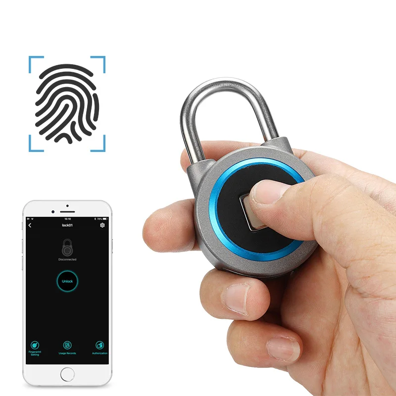 USB Перезаряжаемый IP65 Водонепроницаемый умный БЕСКЛЮЧЕВОЙ Bluetooth блокировка