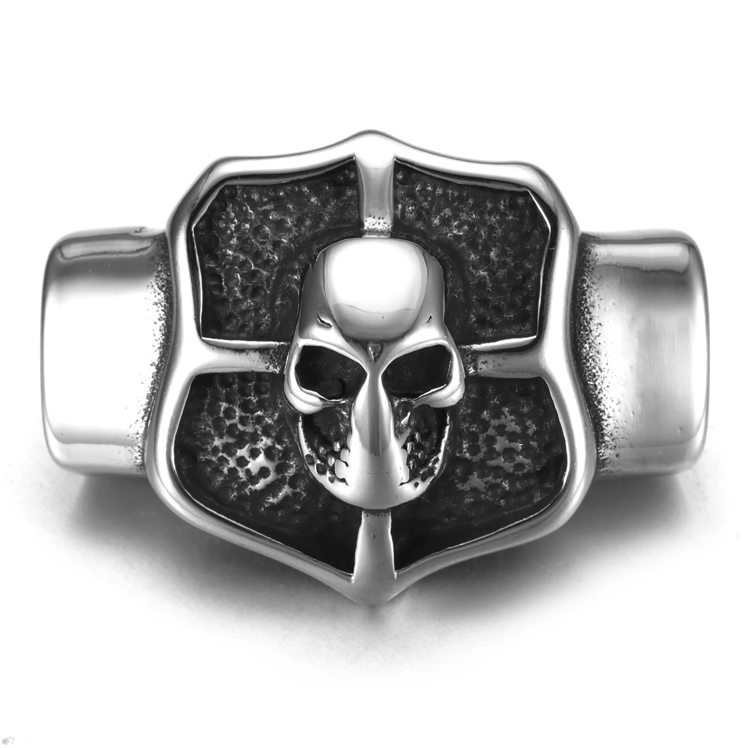 Ползунок из нержавеющей стали с бусинами защита черепом 12*6 мм горка отверстием
