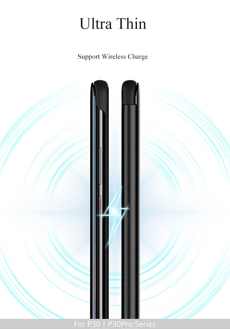 Для huawei P30 Pro Флип кожаный чехол Smart Touch View Window Cover для huawei P30 P30Pro полная защита Funda Capa