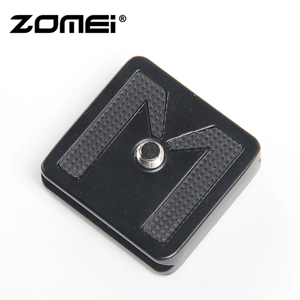 Release Plate ZoMei M3 компактный алюминиевый штатив монопод Портативная подставка для камеры для путешествий+ шаровая Головка для SLR DSLR цифровой камеры телефона - Цвет: Release Plate