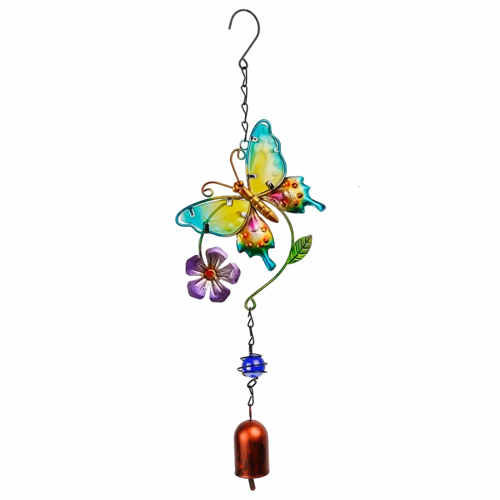 H & D бабочка ветер Chime открытый 16 9 дюймов красивая музыка WindChimes с колокольчиком