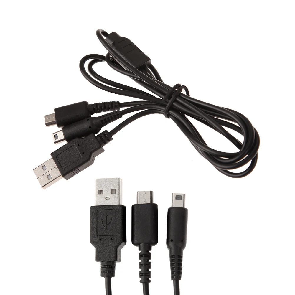 2 в 1 usb кабель для зарядки высокоскоростной USB кабель для зарядки данных для nintendo NDSI 3DS NDSL