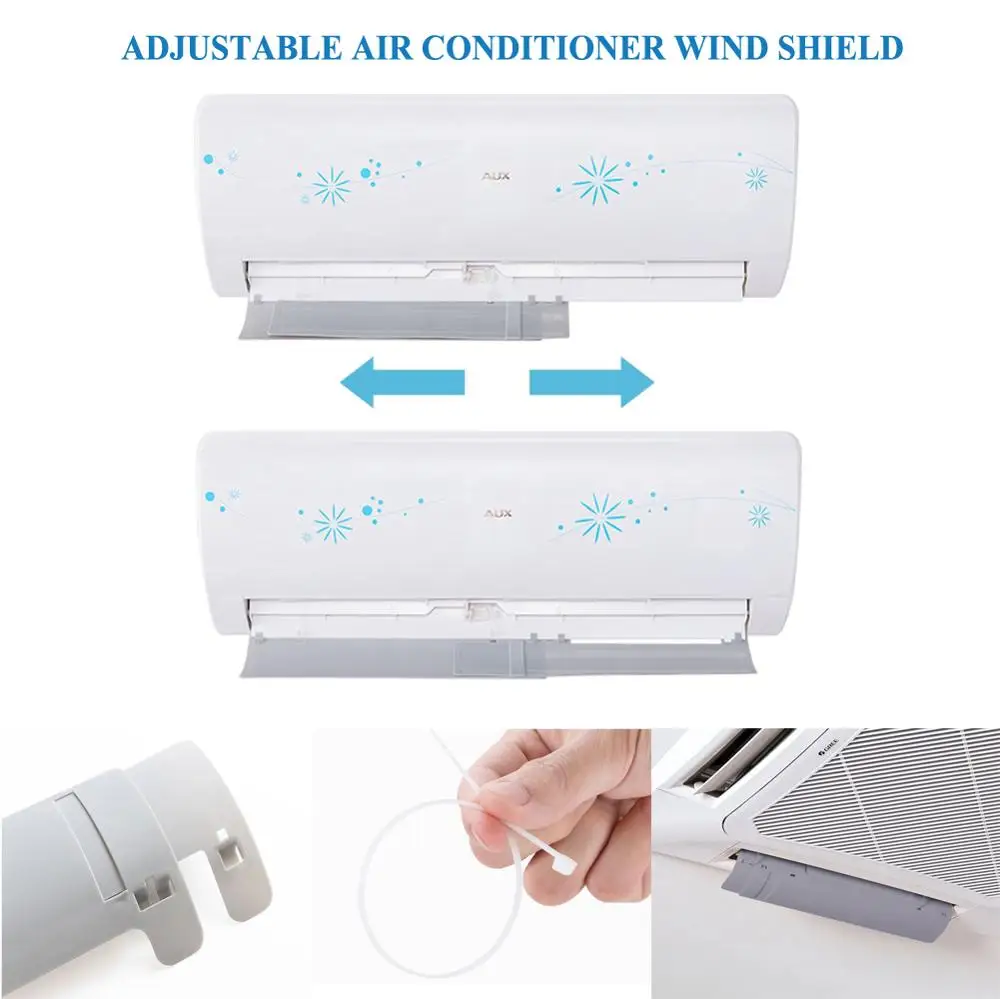 Регулируемая защита от ветра выдвижная Крышка Кондиционера для холодного и газа