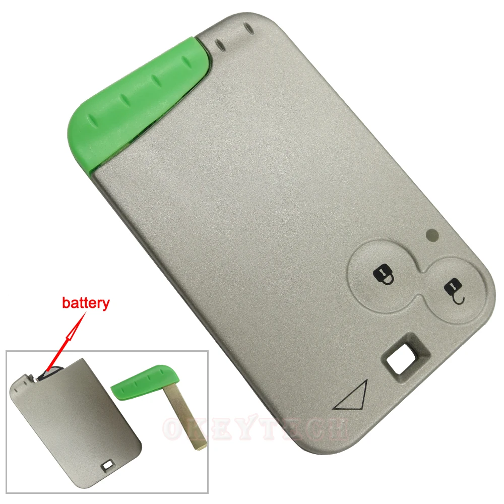OkeyTech 433 МГц для Renault Keys Laguna 2 кнопки с ID46 PCF7946 чип и аварийный ключ смарт Удаленная