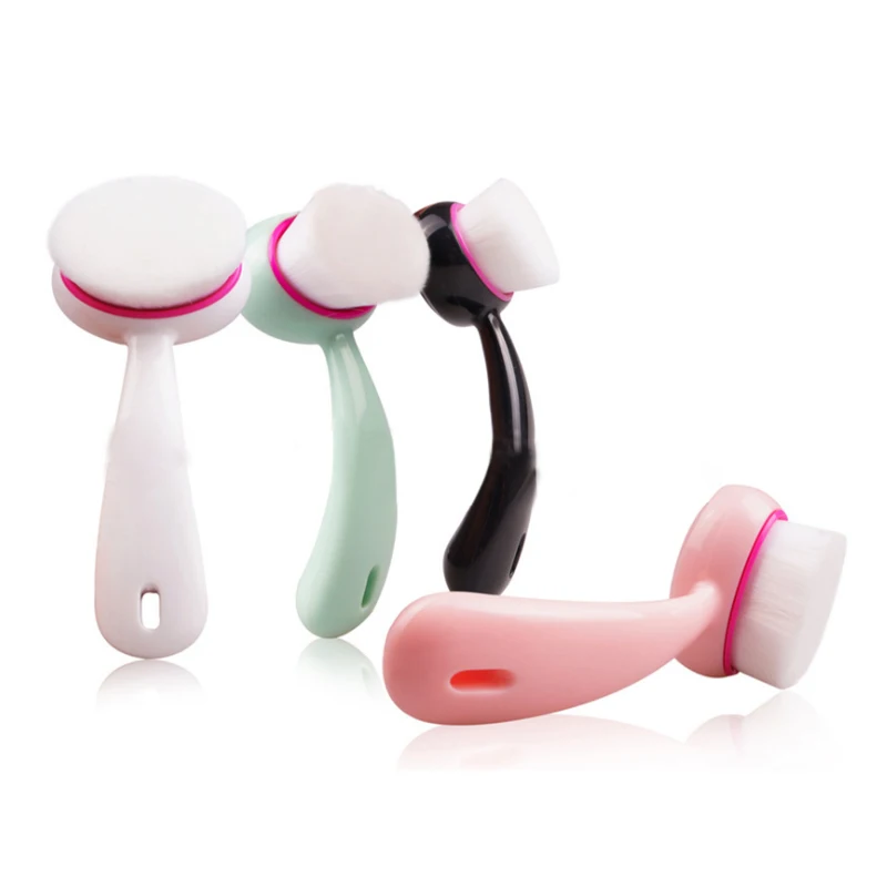 Мягкая ручная силиконовая щетка для чистки лица PBT массажный мини-очиститель