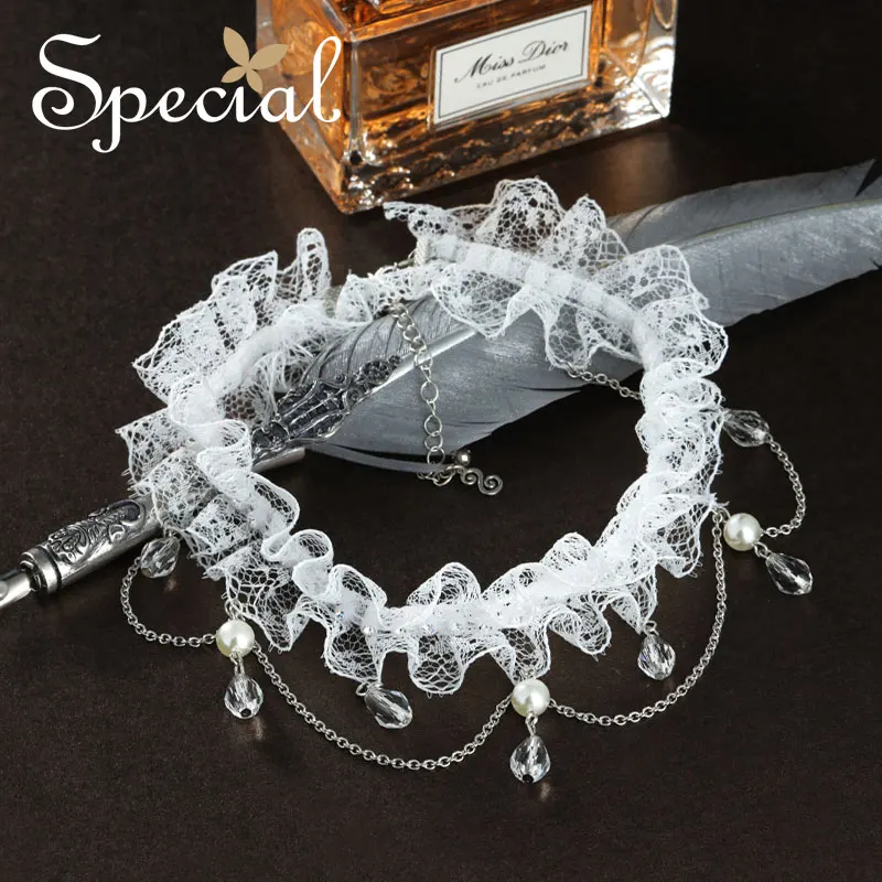 Специальные марки Мода колье Ожерелья и Подвески Романтический Кружева Макси