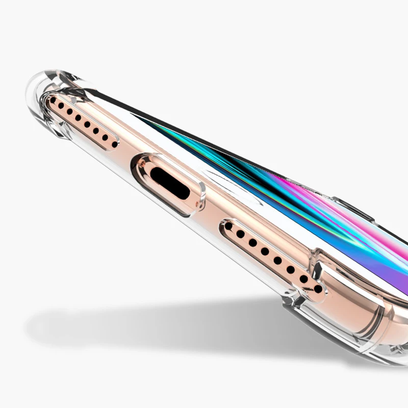 Прозрачный мягкий силиконовый чехол для iPhone XS MAX XR 7 8 Plus ударопрочный из ТПУ 5 5S 6 6s|