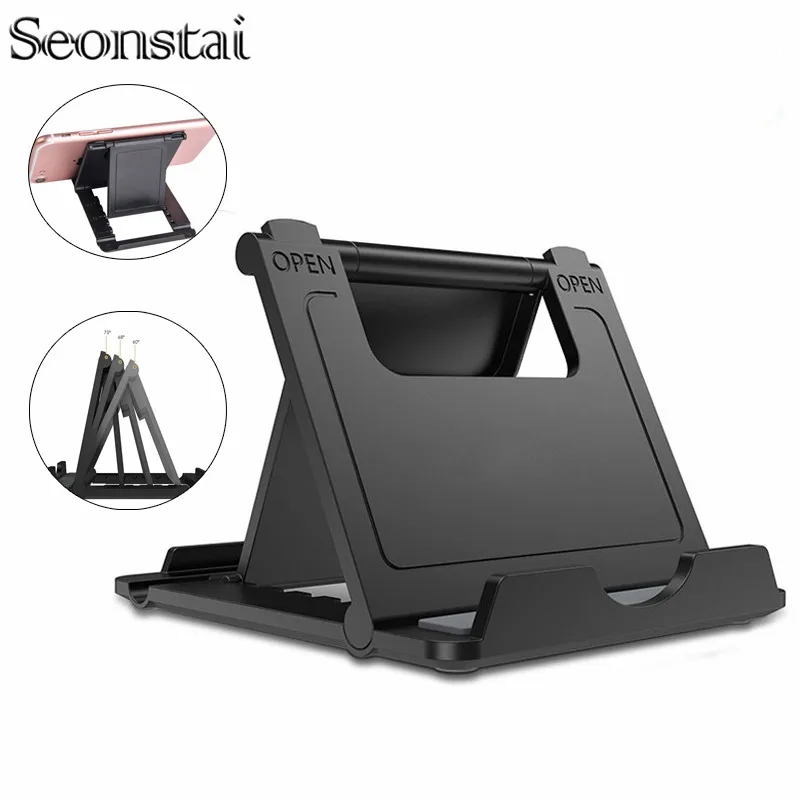 

Universal Foldable Adjustable Cell Phone Holder Stand Tablet Desktop for iPhone XS MAX XR X 10 8 7 6 6S Plus 5 5s Desk Holder