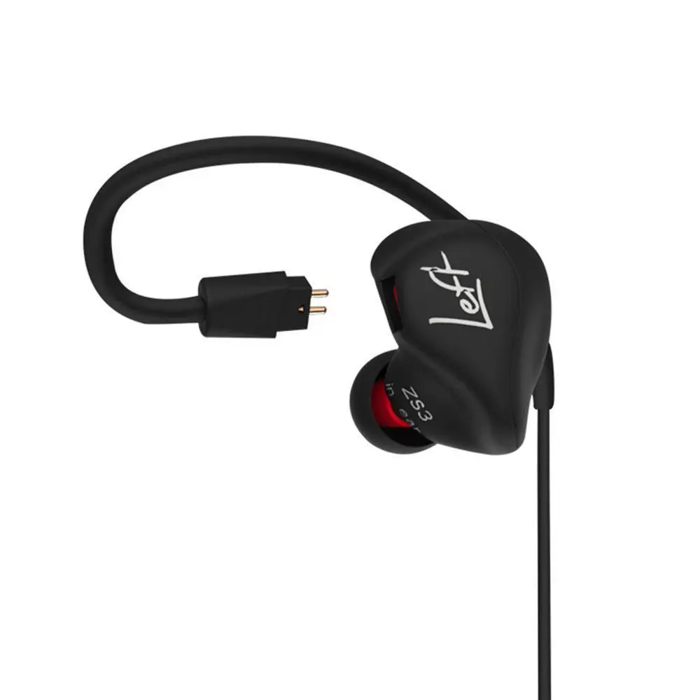 KZ ZS3 наушники Hifi съемный кабель в ухо шумоподавление спортивные с микрофоном для